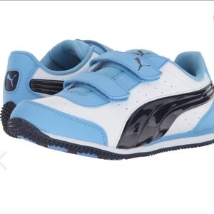 Puma Speed Lightup Power Velcro Infant shoes - Puma white & Peacoat